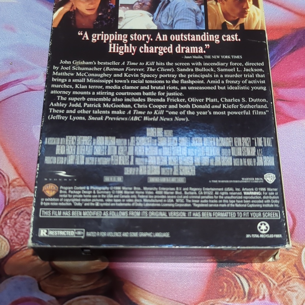 A Time to Kill VHS (1996) ๐ฌ๐ผ - Picture 9 of 13